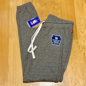 NEW NBA Philadelphia 76ers Super Cute SPORTIQE Dundee Gray Sweatpants